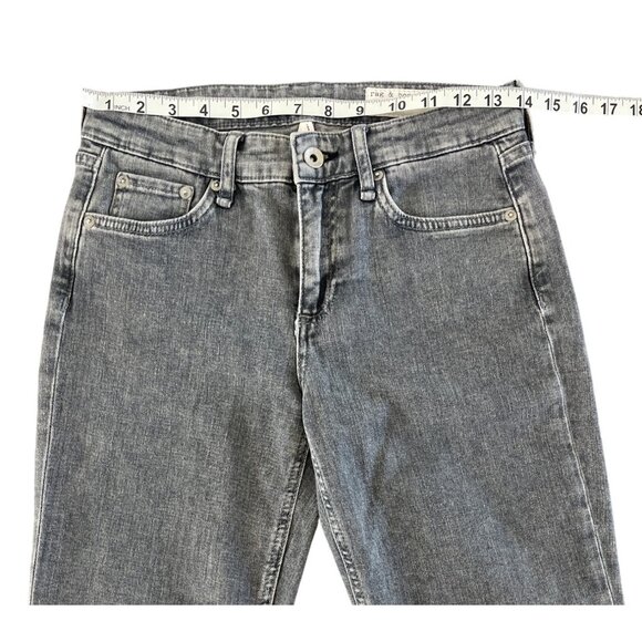 Rag & Bone Cate Mid Rise Ankle Skinny Jeans Colby Gray Size 26 Revolve $255 - Picture 6 of 16